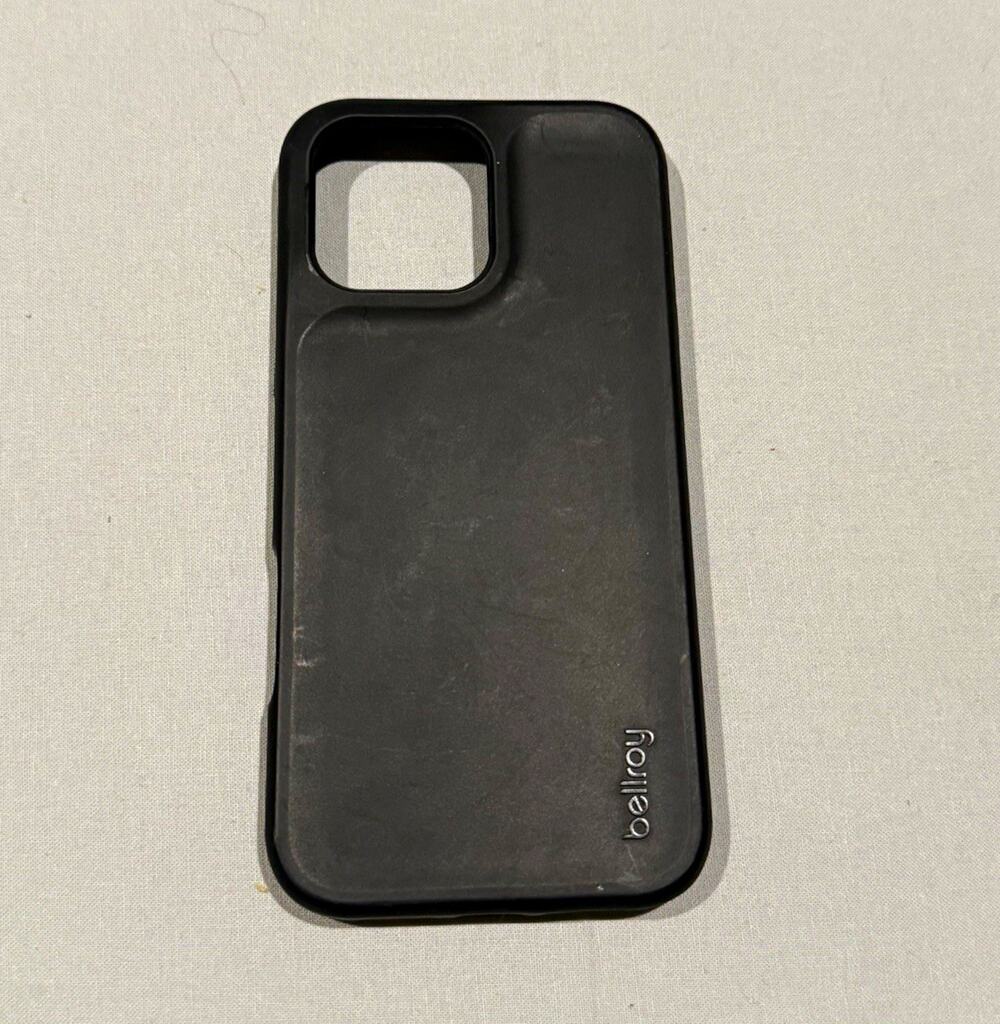 Bellroy Black Magnetic Matte Fitted Case/Skin for Apple iPhone 16 pro max